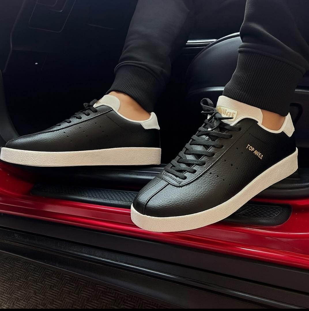 Sneakers en cuir élégantes