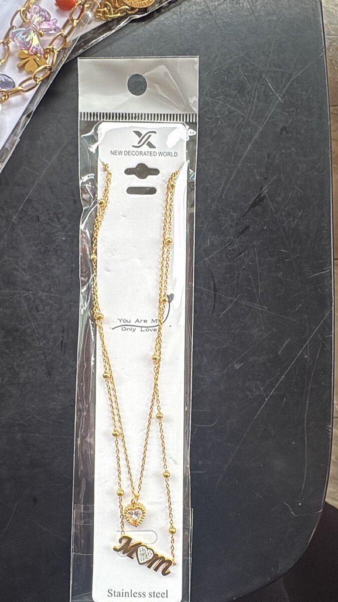 Collier "Mom" en acier inoxydable