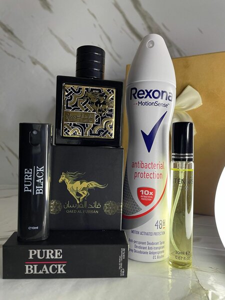Parfum Homme PURE BLACK et Rexona Antibacteriel