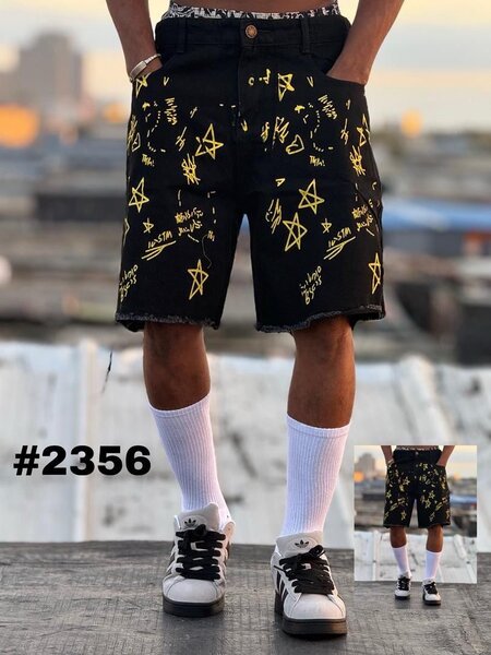 Shorts streetwear homme graffiti