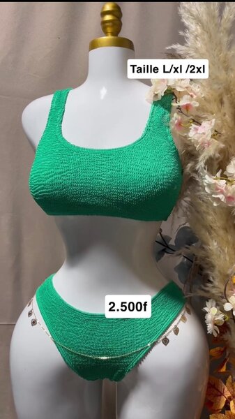 Bikini vert taille L/XL/2XL