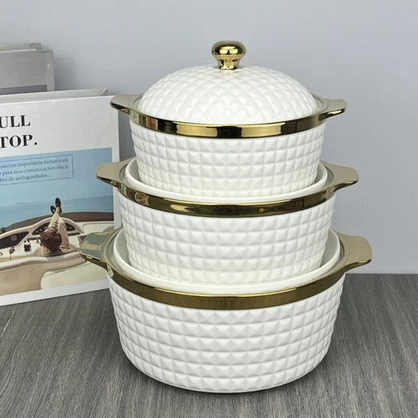 Ensemble de casseroles en céramique élégantes