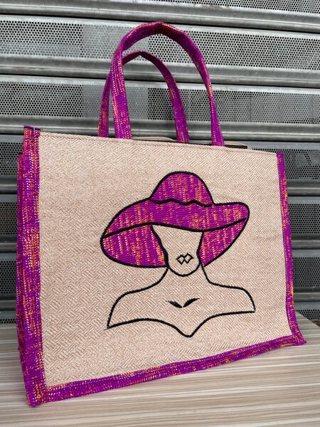 Sac cabas en toile ethnique