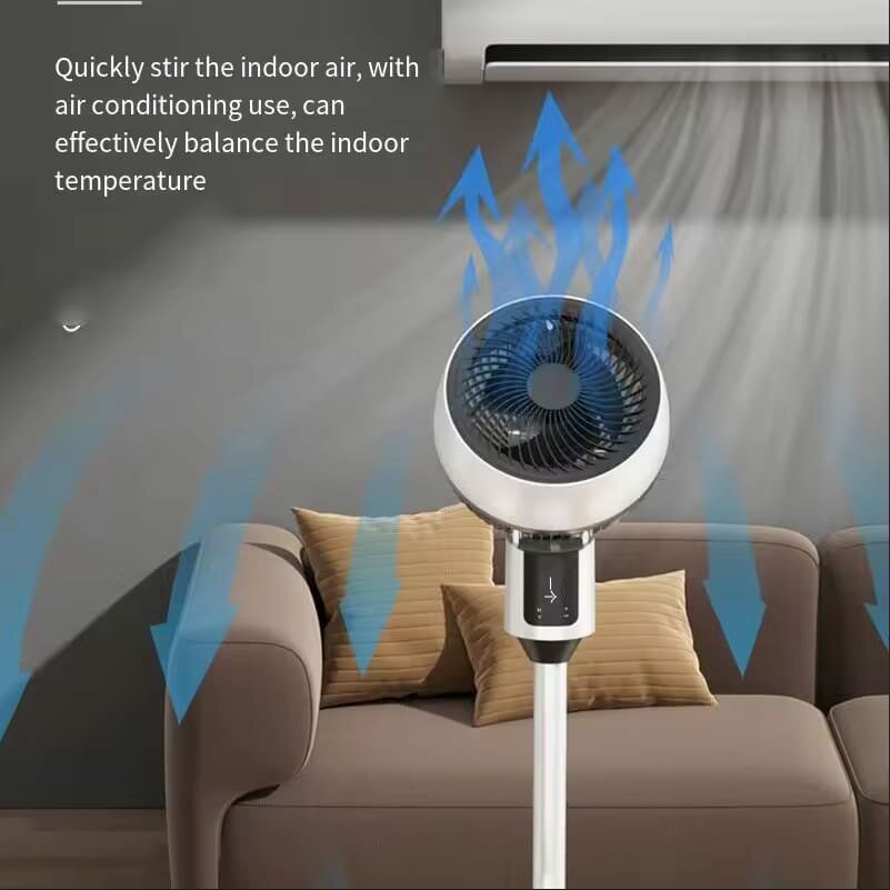 Ventilateur sur pied oscillant silencieux