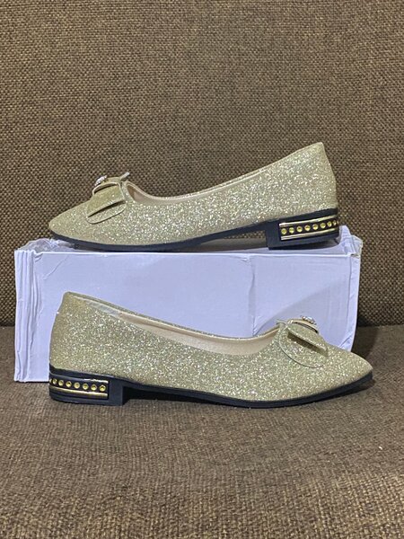 Ballerines dorées élégantes