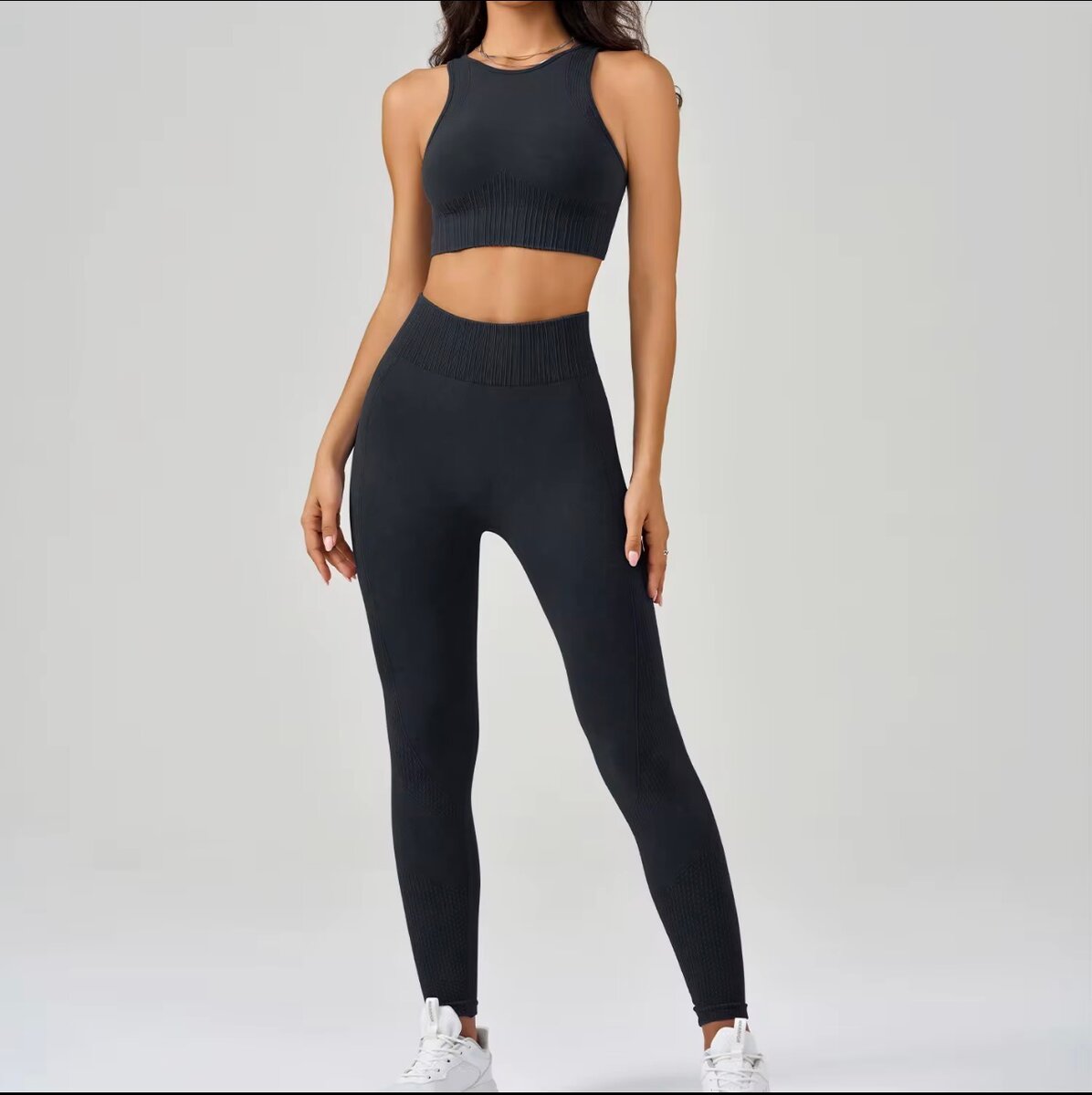 Ensemble de sport sans couture femme