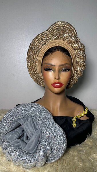 Écharpe Turban Paillettes