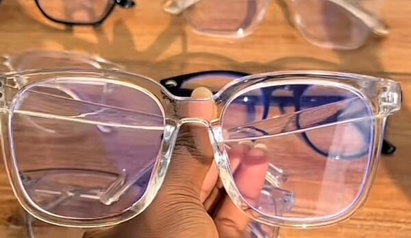 Lunettes transparentes pour homme