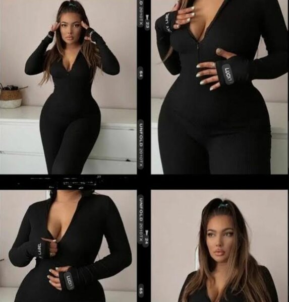 Combinaison moulante noire