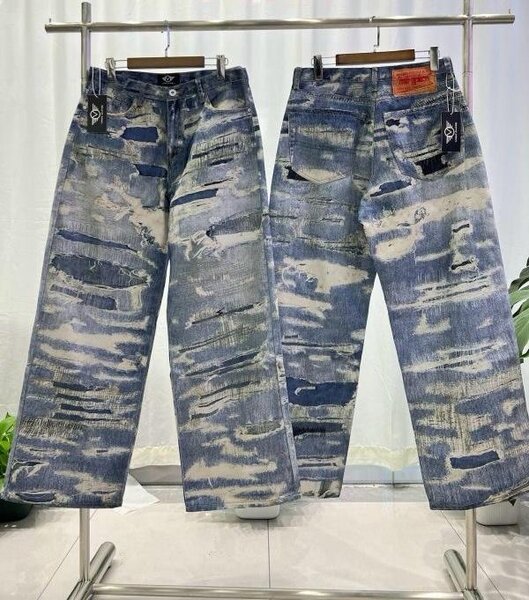 Jeans homme effet délavé