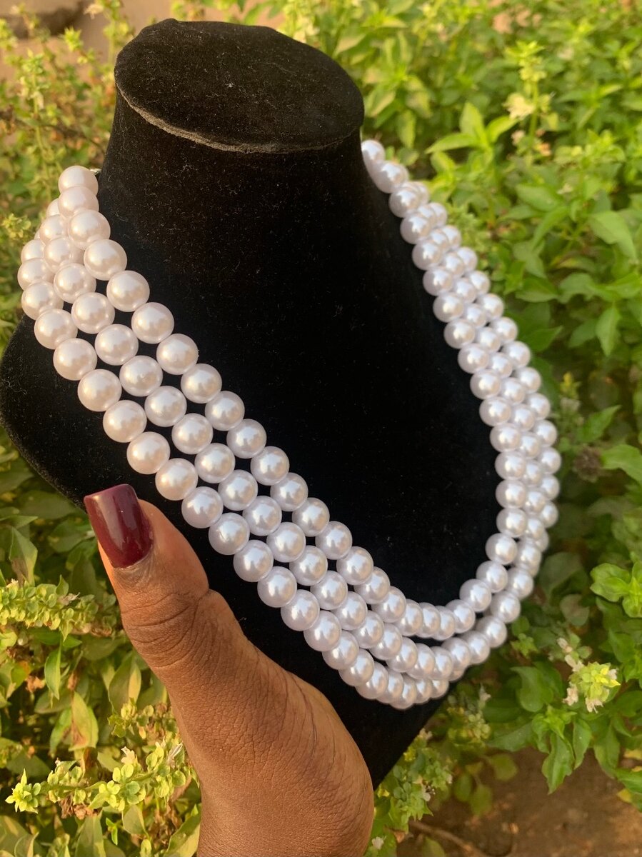 3 tier beads necklace (medium size)