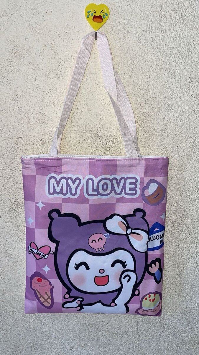 Sac cabas kawaii imprimé
