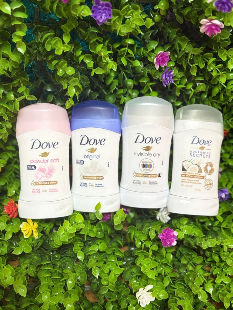Lot de déo Dove et Rexona 6 pc