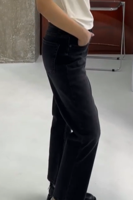 Базовые джинсы от ZARA черные