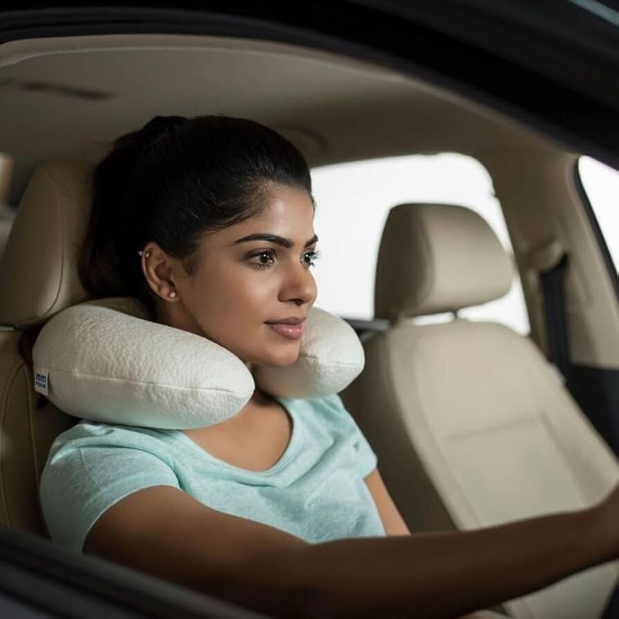 Oreiller Cervical Confortable En Forme De U En Mousse À Mémo