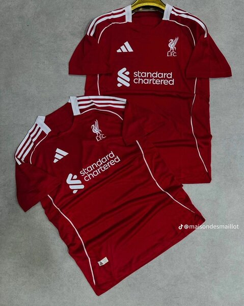 Maillot de football rouge Liverpool