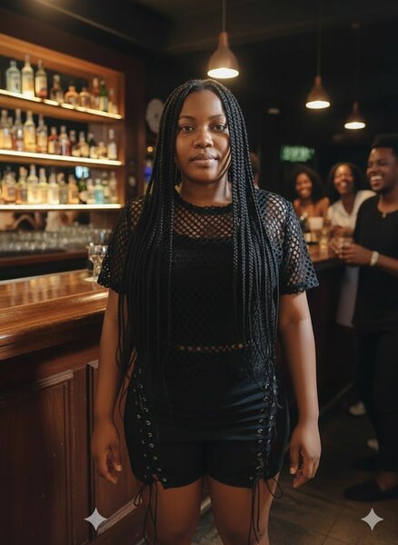 Tenue de soirée noire chic