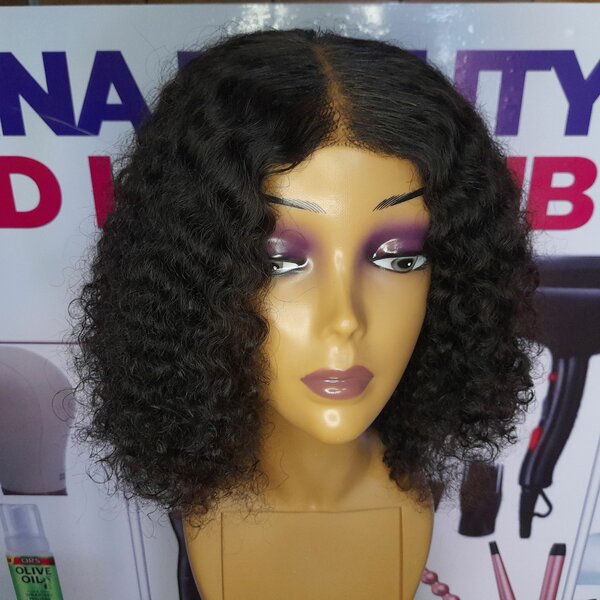 Pixie curls with hand tied closure wig cap