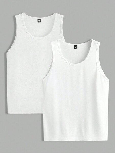 Lot de 3 débardeurs blancs