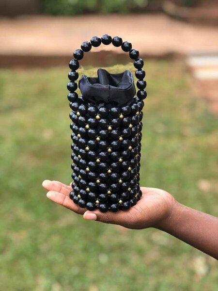 Sac à bandoulière perlé