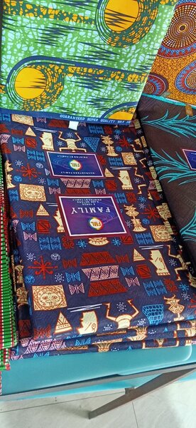 Chitenge Materials, Wax and Telela by 6 meters