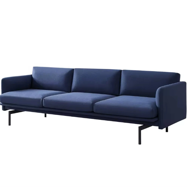 Canapé moderne bleu 3 places