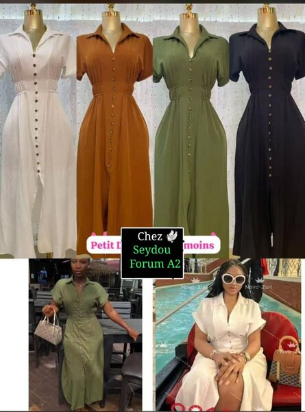 Robe Chemise Élégante Femme