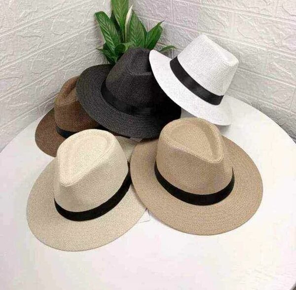 Chapeau Fedora en paille élégante