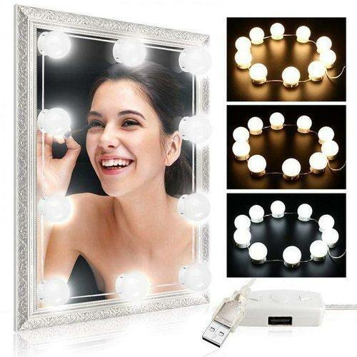 Kit miroir Hollywood avec 10 ampoules LED