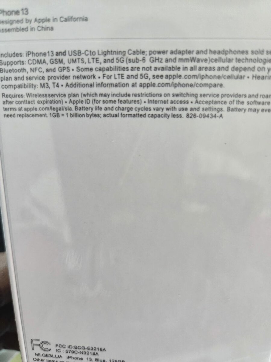 iPhone 13 Bleu 128 Go Débloqué