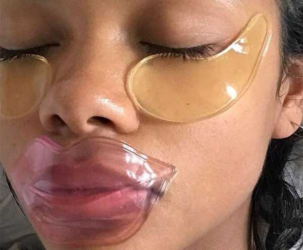 Masques pour  lèvres et cernes