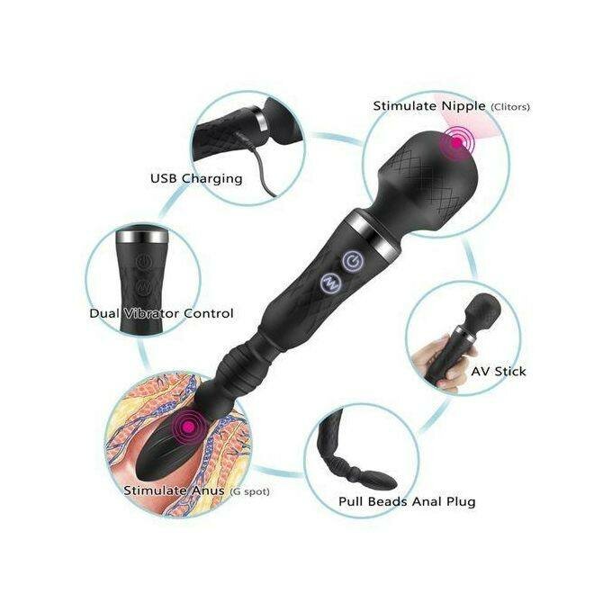 Vibromasseur Double USB Rechargeable