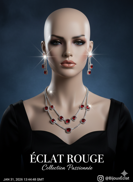 Éclat Floral - Bijoux en cristal de luxe