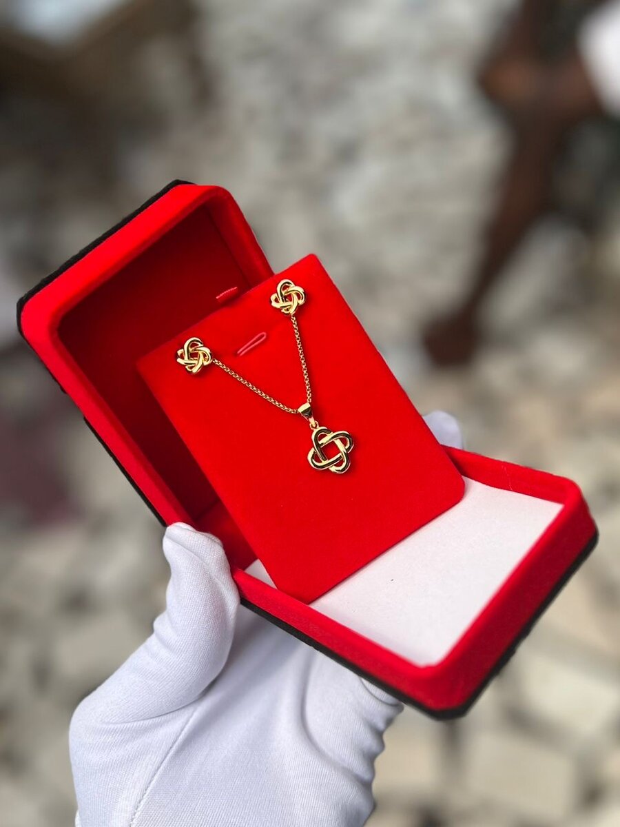 Collier en argent et or