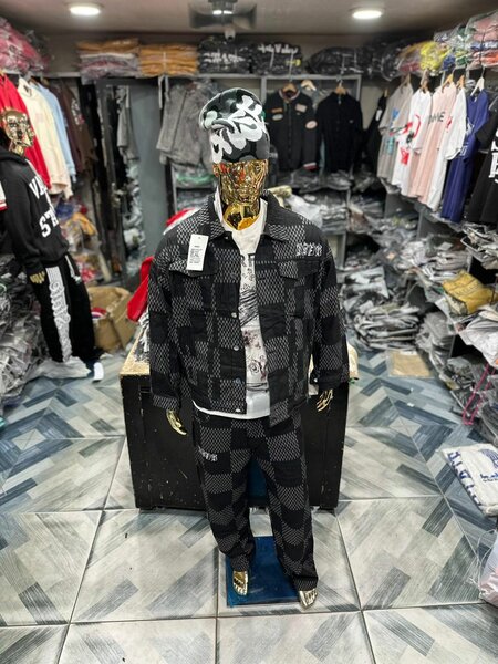 Veste et Pantalon à Motifs Streetwear