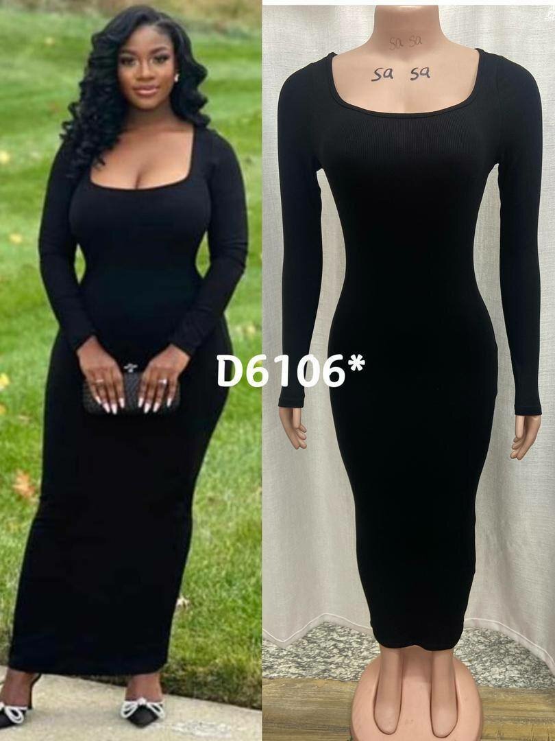 Robe moulante noire élégante