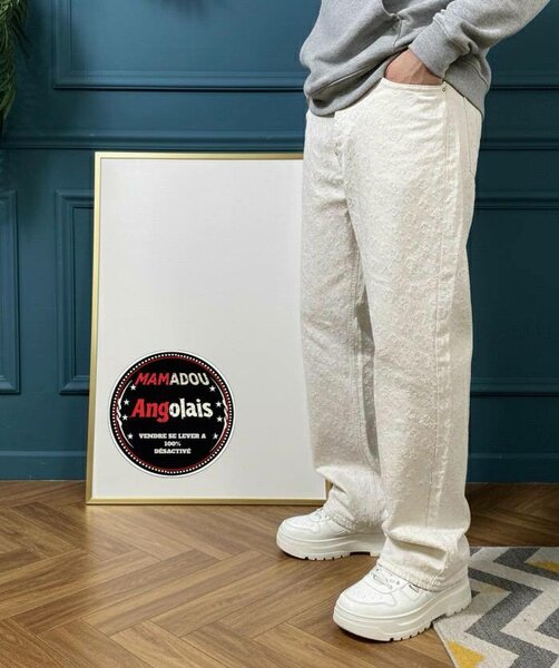 Pantalon Blanc Homme Style Décontracté