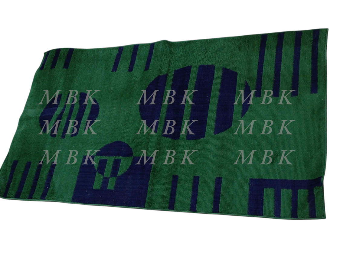 Tapis Vert Moderne Géométrique