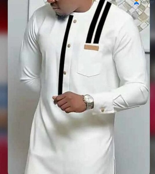 Tunique blanche homme élégante