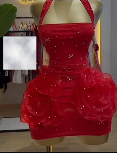 Robe Rouge Soirée Élégante