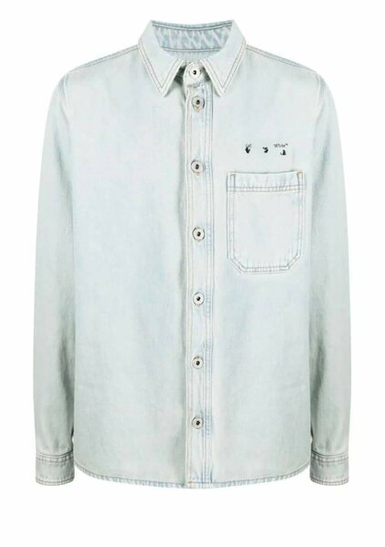 Chemise en jean à motif unique