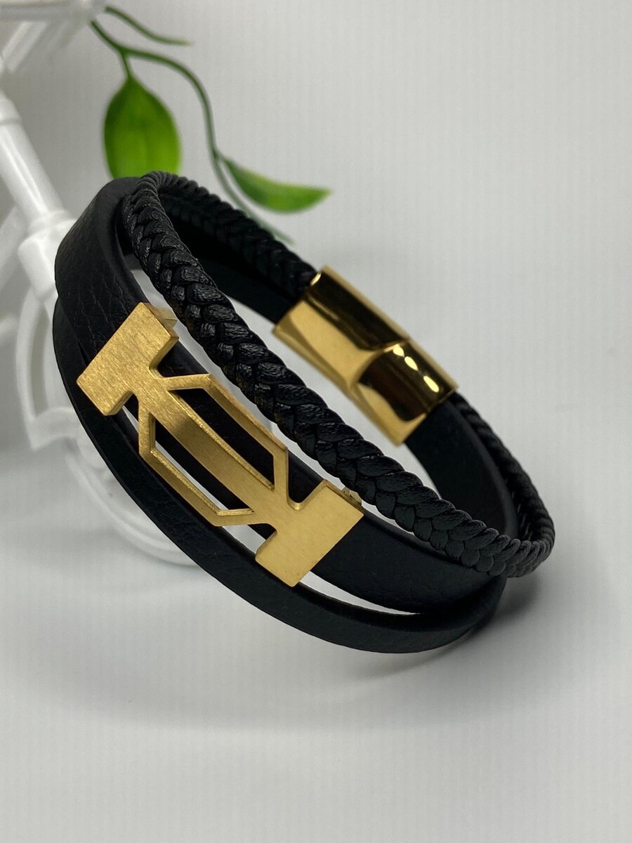 Quality Leather Steel Bracelets