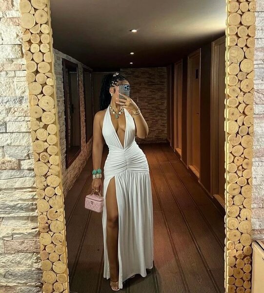 Robe Longue Élégante Blanche