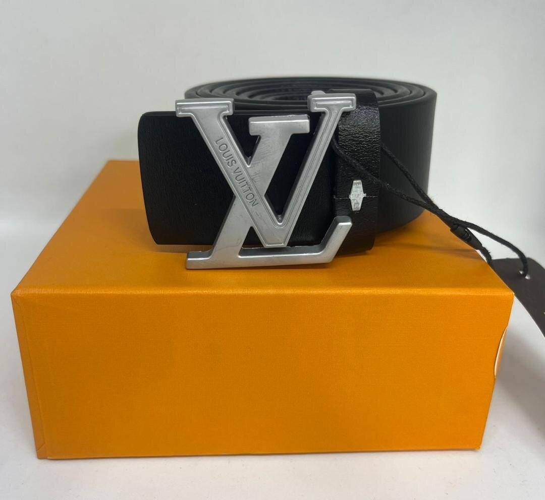 Ceinture en cuir Louis Vuitton noire