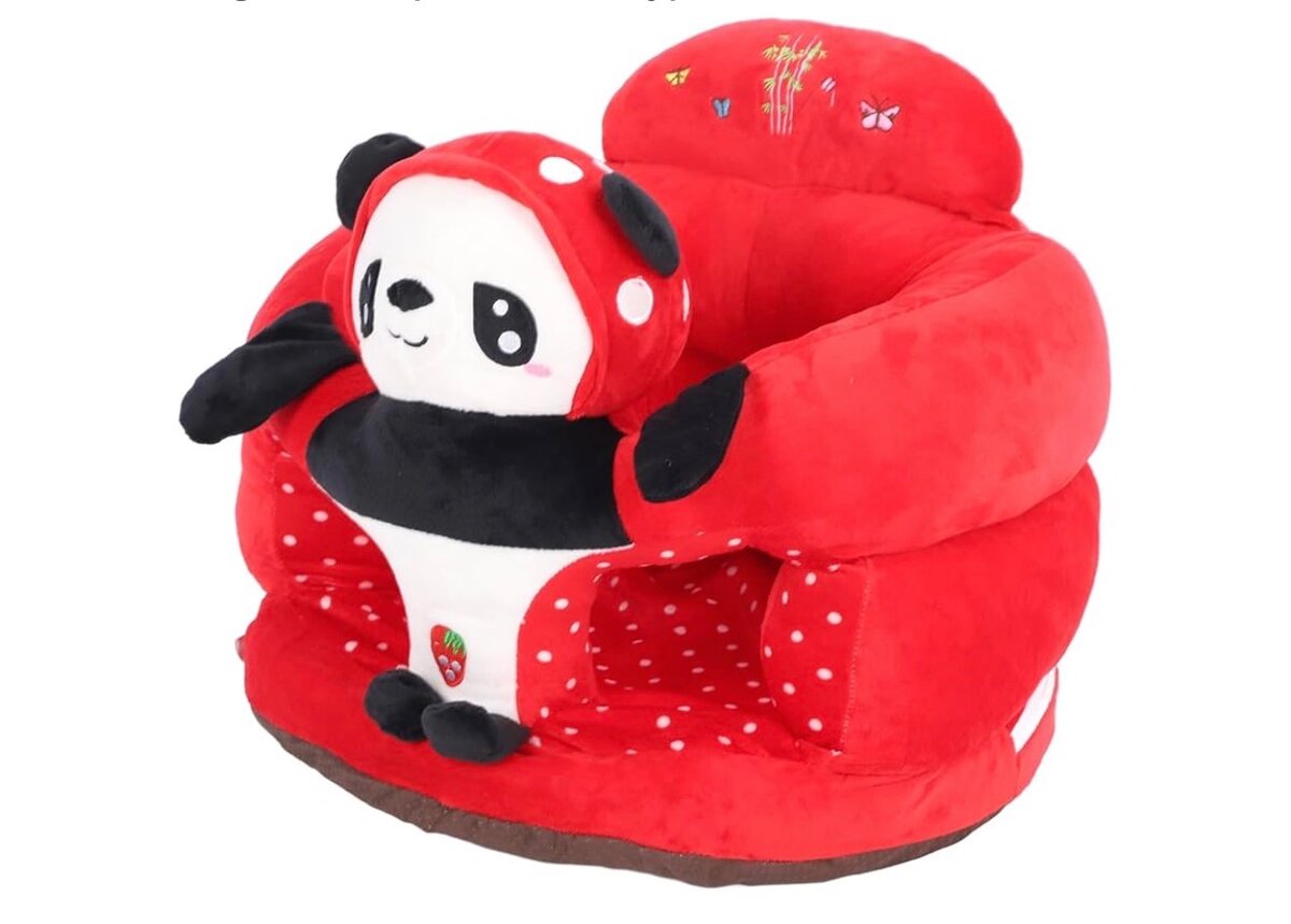 Chaise haute bébé panda rouge