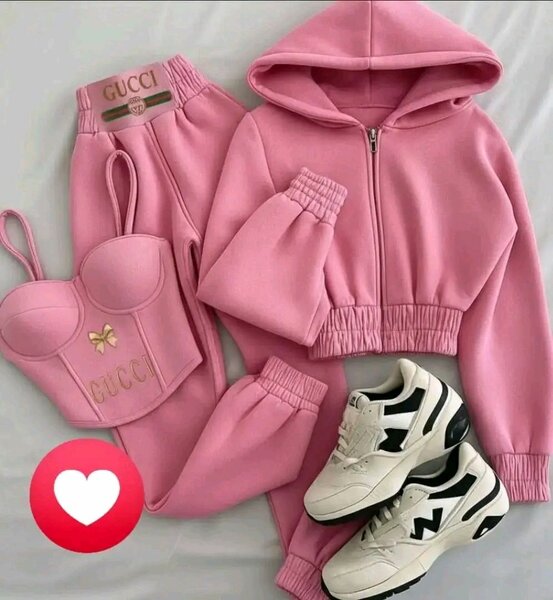 Ensemble survêtement rose femme