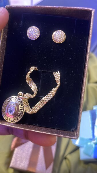 Necklace and earrings