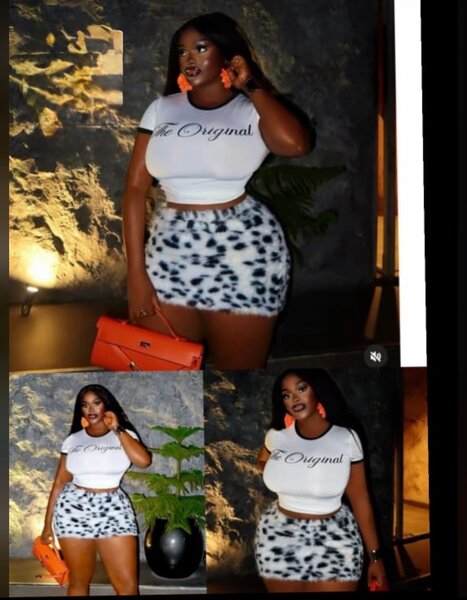 Ensemble T-shirt et Jupe Imprimée