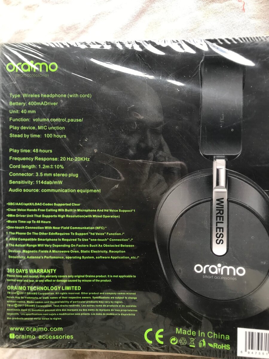 Oraimo Headphone
