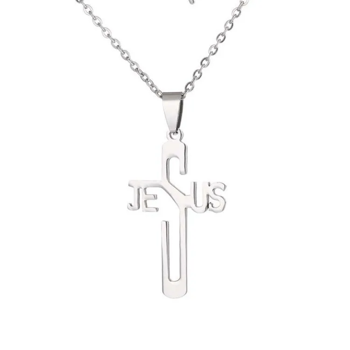 Pendentif croix 'Jesus'